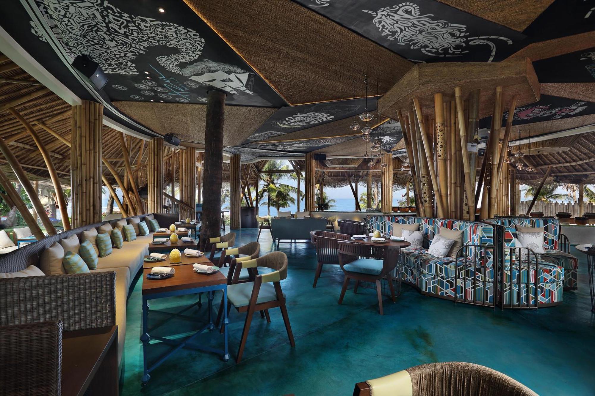 巴厘曼迪拉海滩Spa度假酒店 勒吉安 外观 照片 The interior of the restaurant