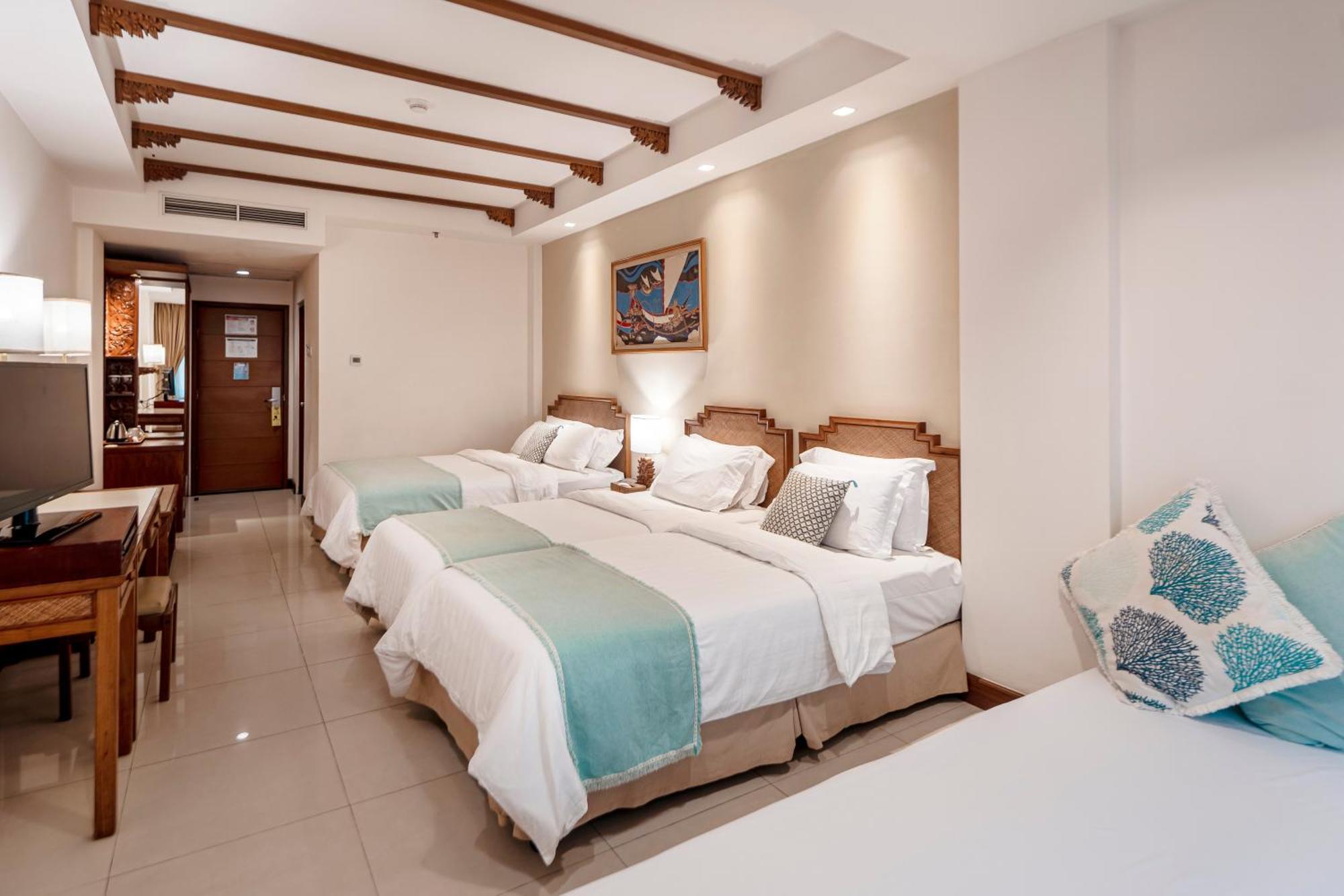 巴厘曼迪拉海滩Spa度假酒店 勒吉安 外观 照片 Deluxe Family Room